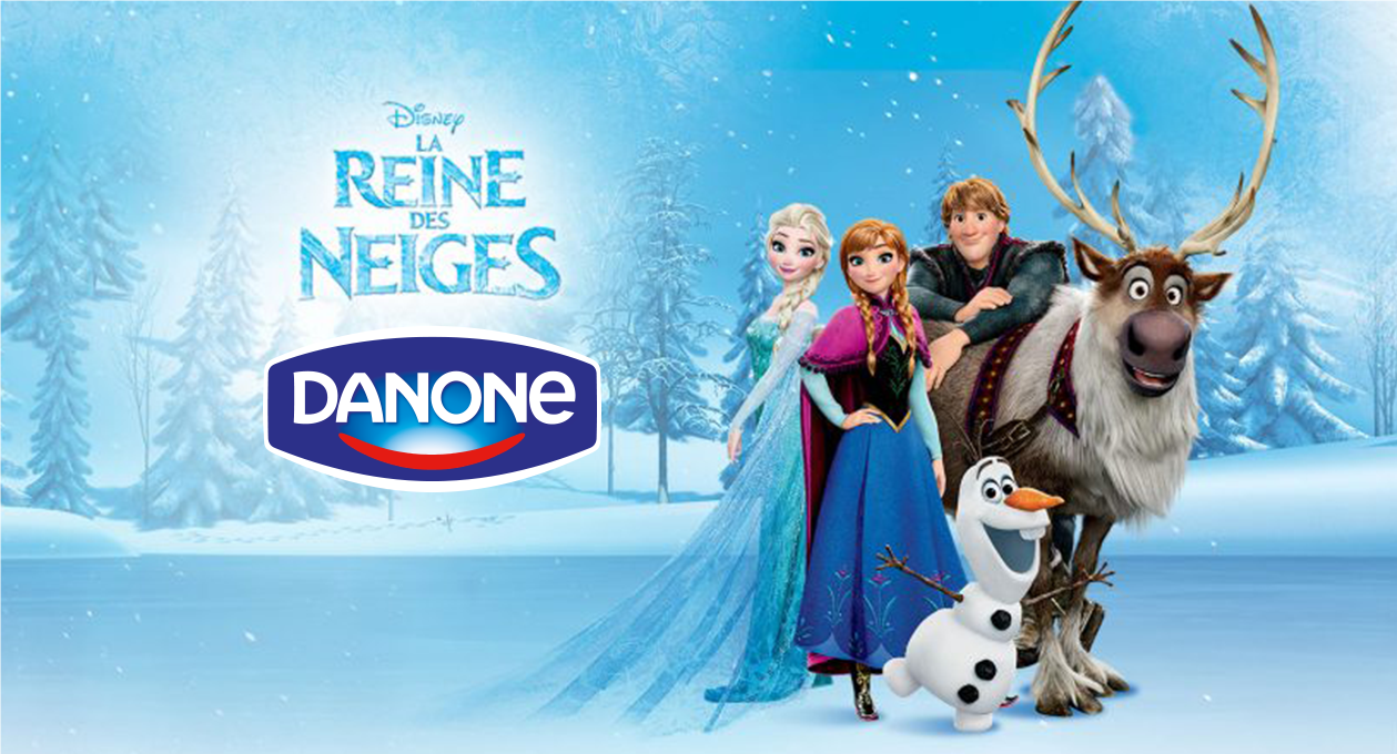 Agence communication Rangoon - promotion licencing Disney Reine Des Neiges Danone