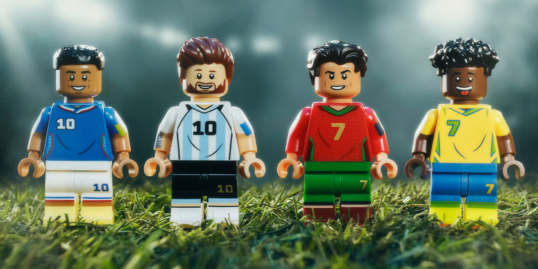 Réplique LEGO du trophée de la Coupe du monde de la FIFA